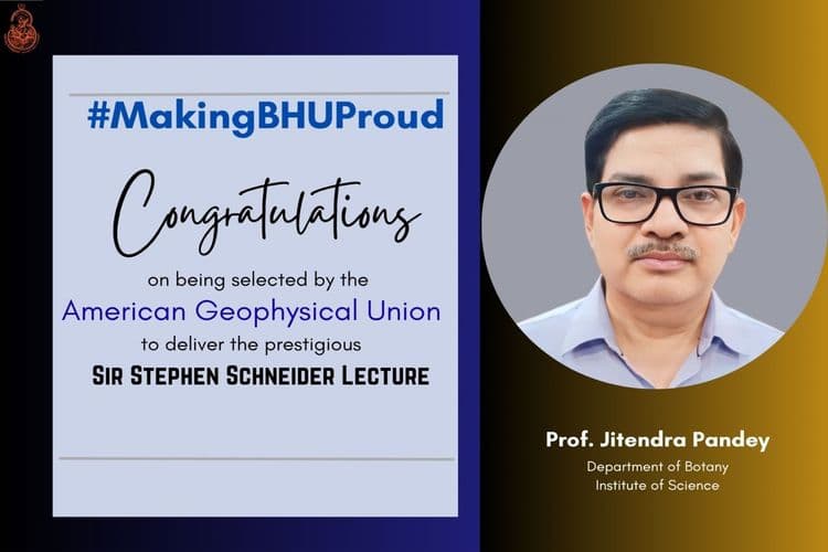 Prof. Jitendra Pandey Selected for Celebrated Honor from American Geophysical Union